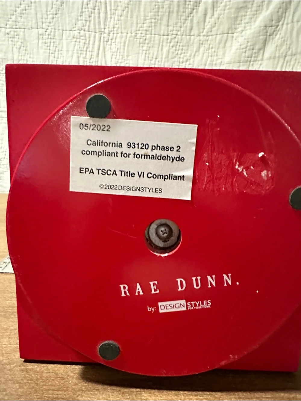 Rae Dunn festive red